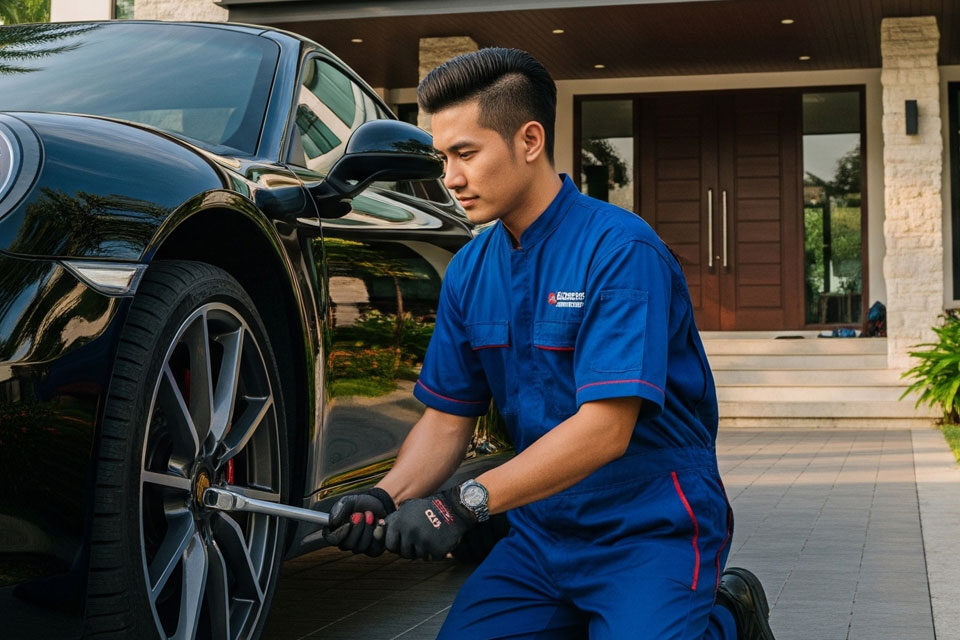 บริการเปลี่ยนยาง ถึงบ้าน