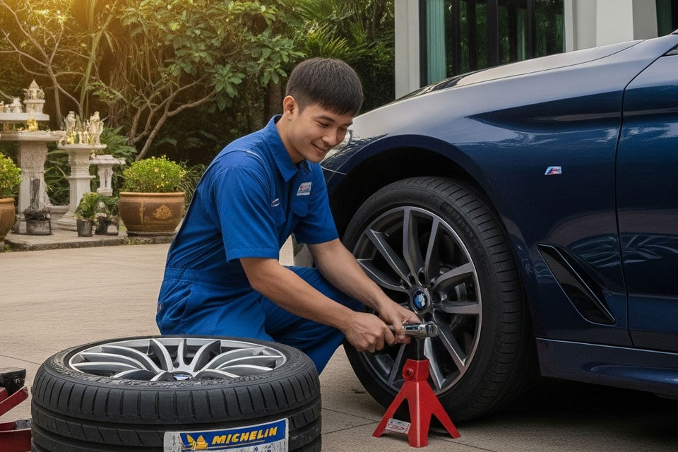 บริการเปลี่ยนยาง Michelin ถึงบ้าน