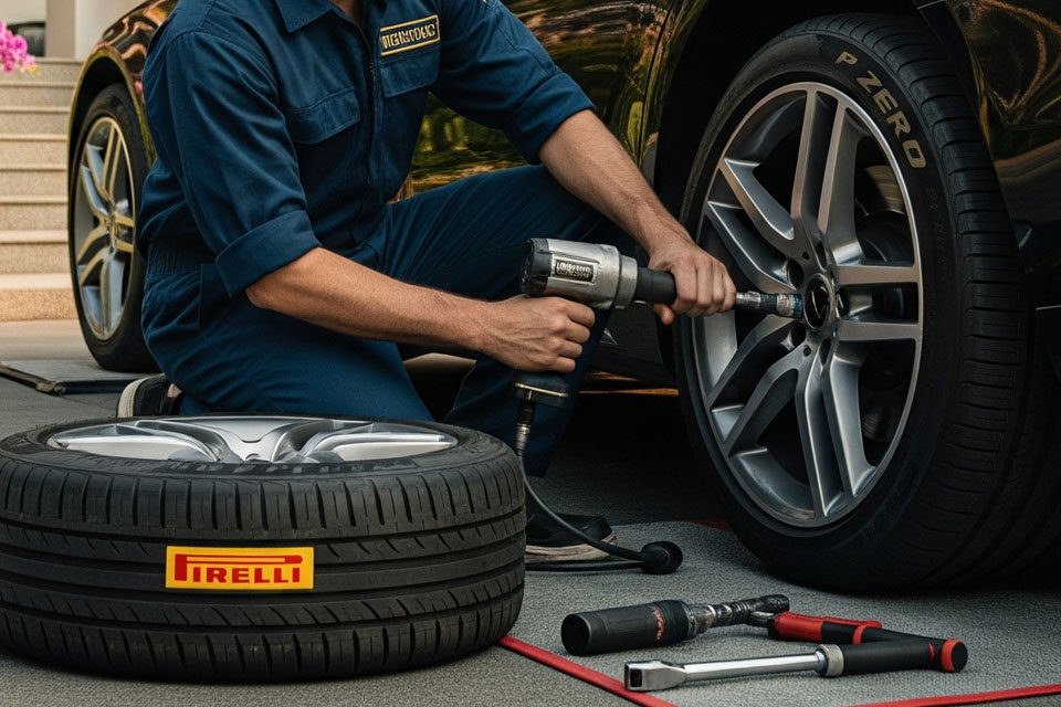 บริการเปลี่ยนยาง Pirelli ถึงบ้าน