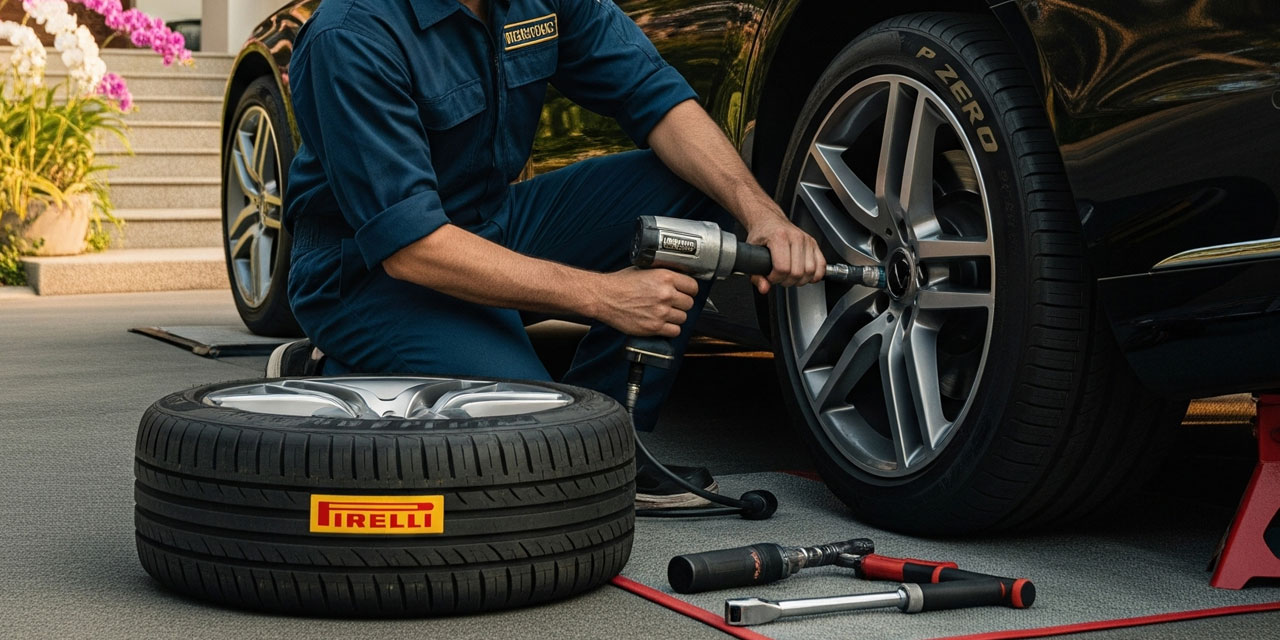 บริการเปลี่ยนยาง Pirelli ถึงบ้าน