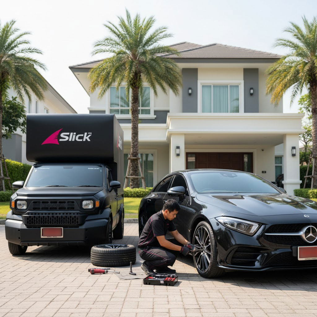 บริการเปลี่ยนยาง Pirelli รถ Benz ถึงบ้าน