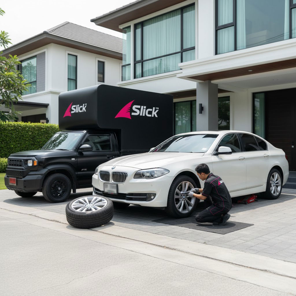 เปลี่ยนยาง BMW Series 5 ถึงที่