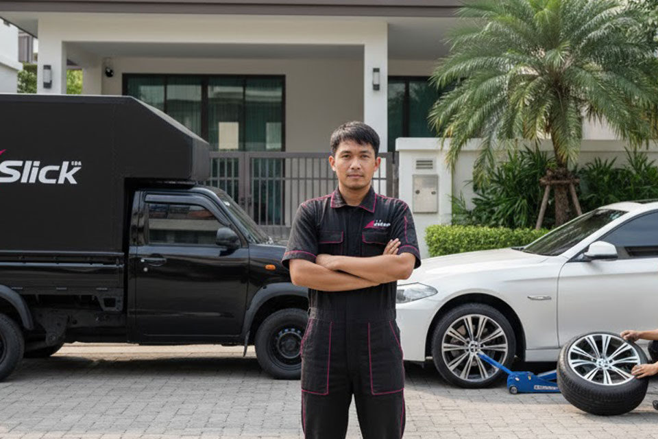 เปลี่ยนยาง BMW Series 5 ถึงที่