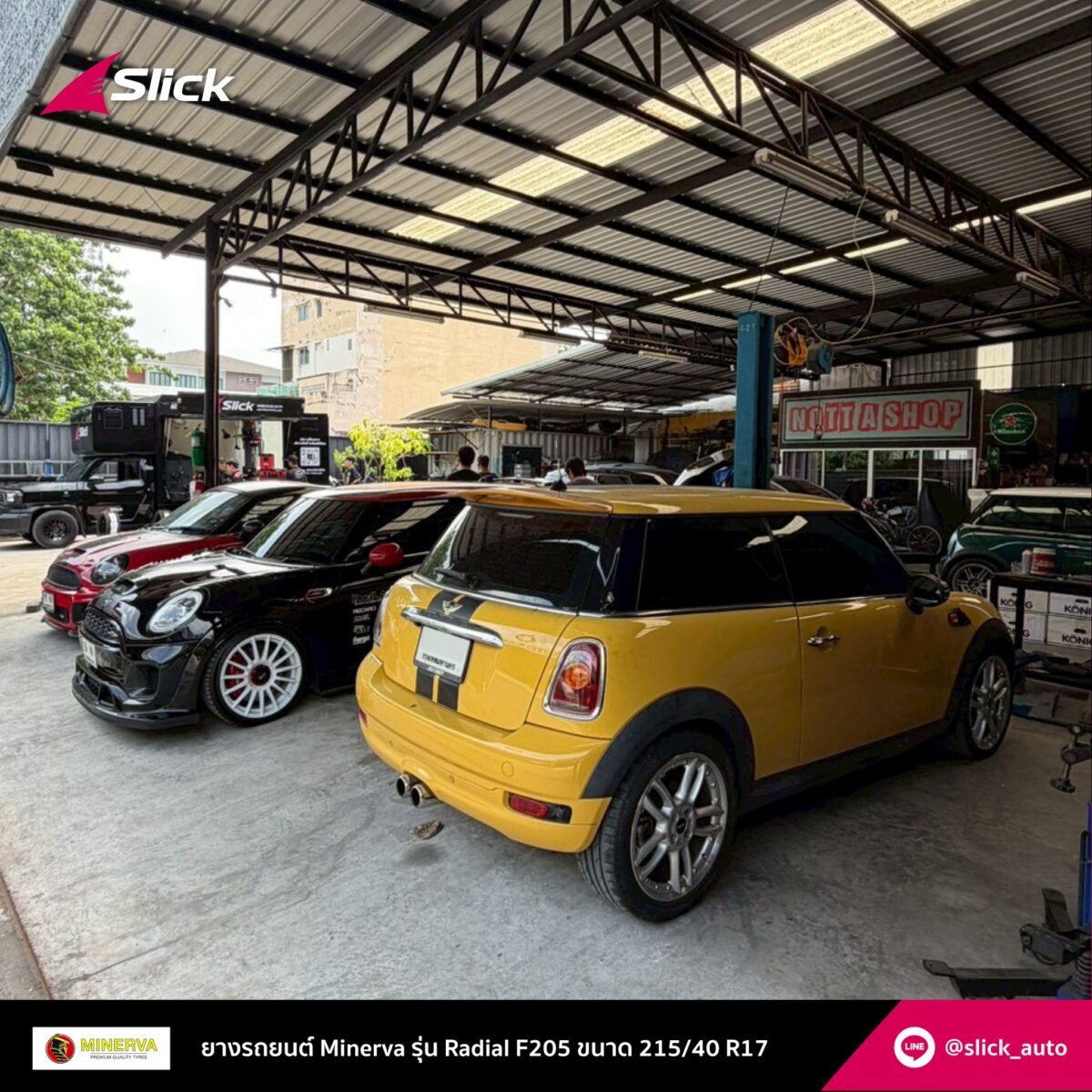 Mini Cooper S R53 ยาง Minerva Radial F205