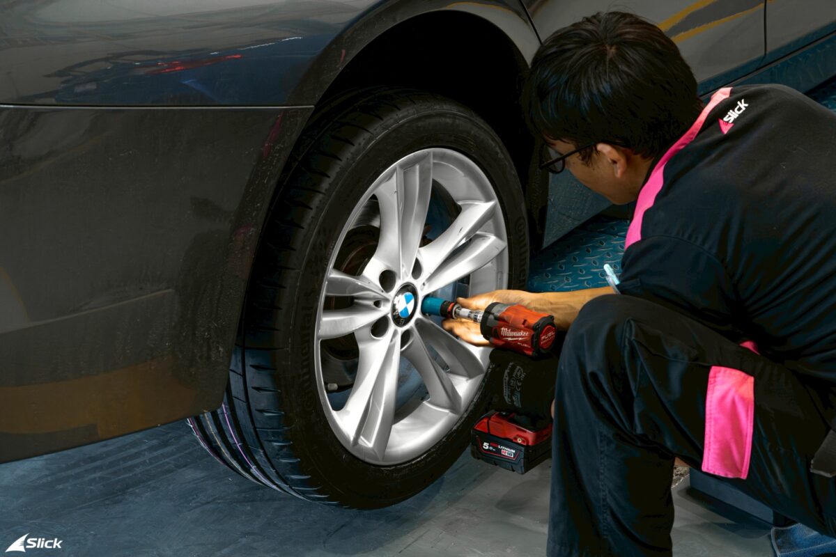 BMW F30 เปลี่ยนยาง