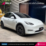 Slick Tesla Model Y Michelin Pilot Sport EV Acoustic 255 45 R20 01