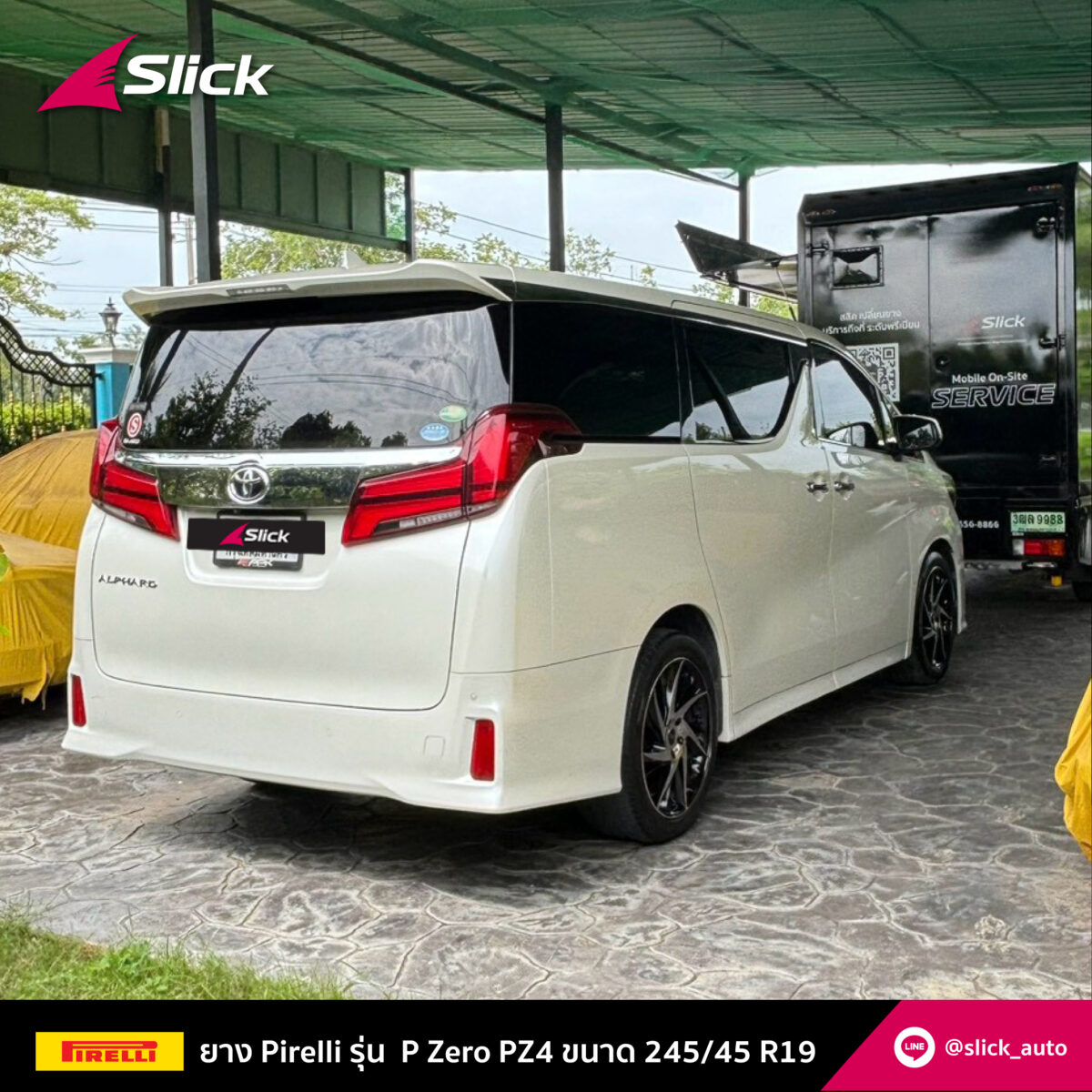 Slick Alphard Pirelli P Zero PZ4 245 45 R19 06