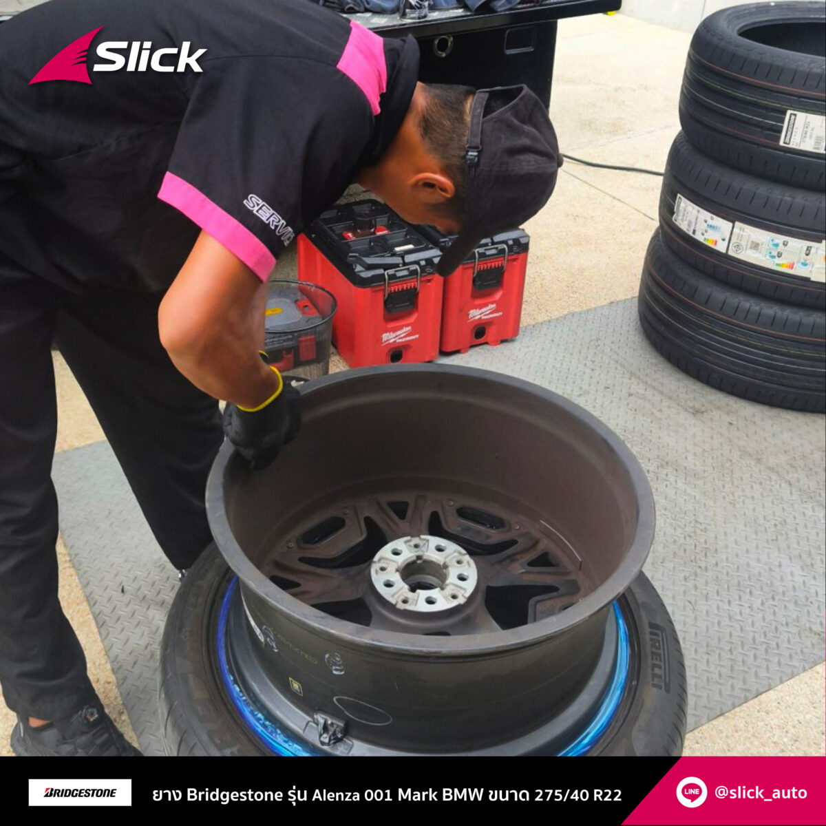 Slick Bmw IX40 Bridgestone Alenza 001 275 40 R22 06