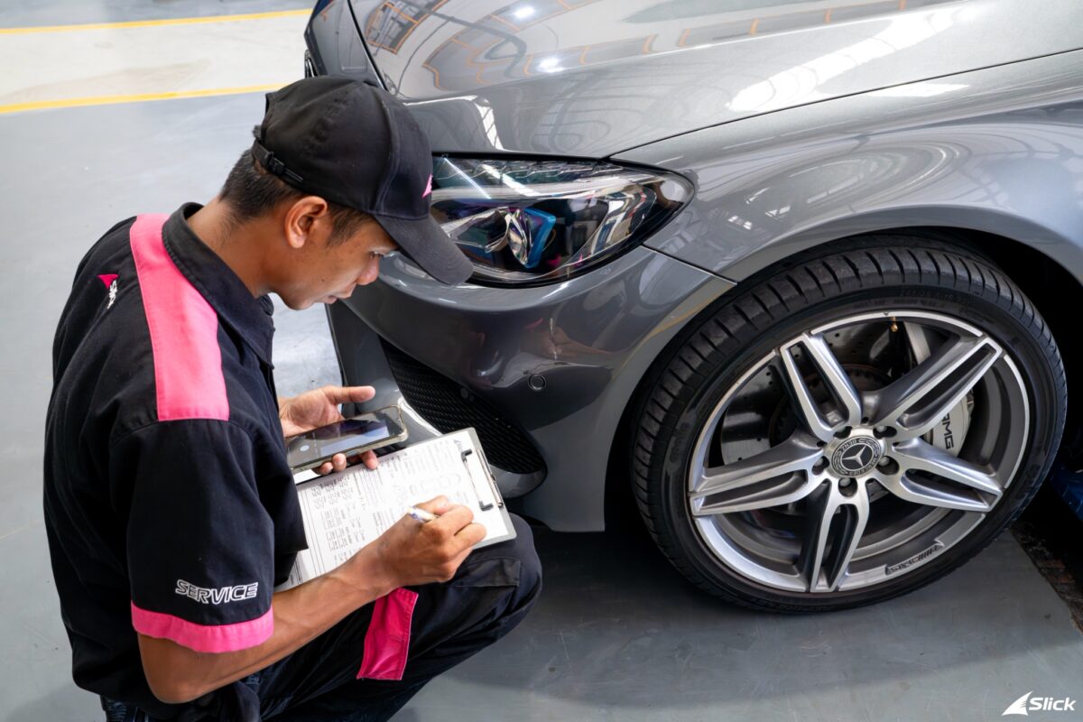 Mercedes-Benz C350e W205 เปลี่ยนยาง Kumho PS72