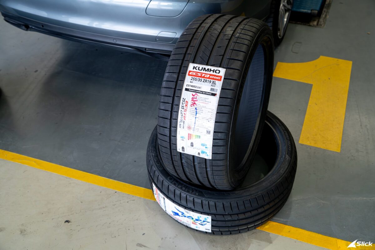 Mercedes-Benz C350e W205 เปลี่ยนยาง Kumho PS72