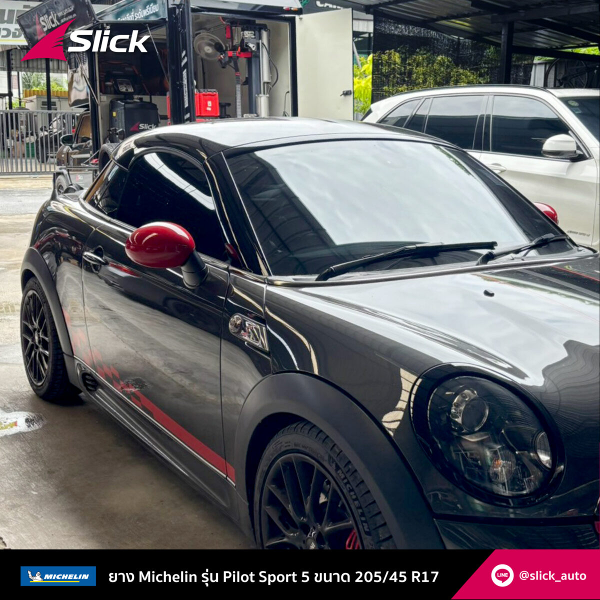 Slick Mini Cooper R58 Michelin Pilot Sport 5 205 45 R17 02